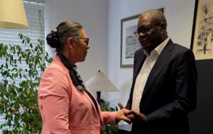 Marie Rabatel et Denis Mukwege, Prix Nobel de la paix