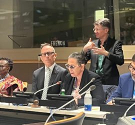 Intervention de Marie Rabatel aux Nations-Unies à New-York