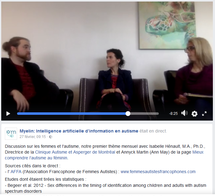 Les femmes et l’autisme avec Isabelle Hénault et Annyck Martin