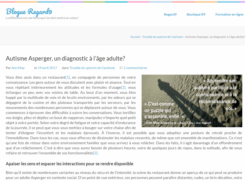 Autisme Asperger, un diagnostic à l’âge adulte?